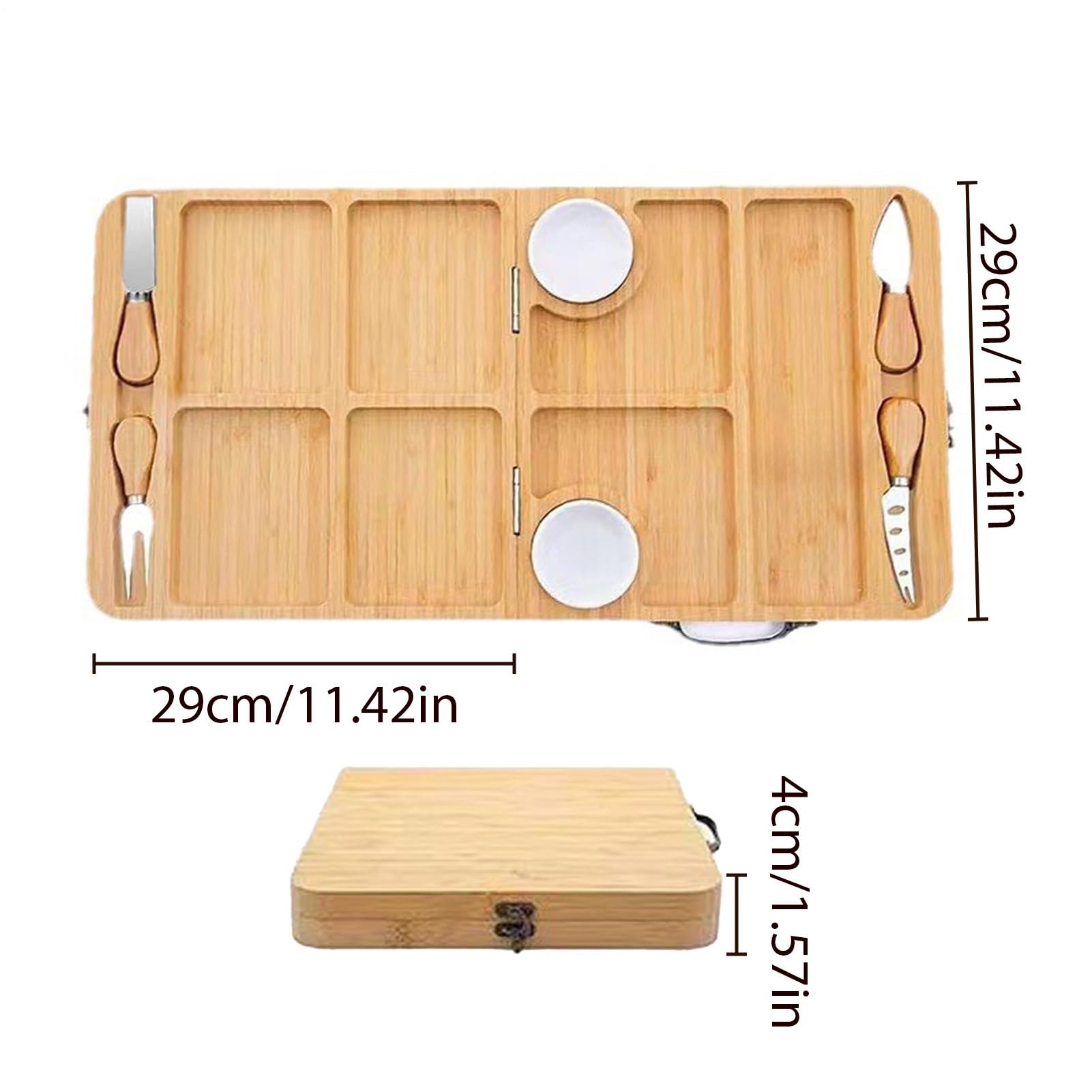 Juego de tablas de embutidos, plegables y resistentes al calor, tabla de servicio para postres y aperitivos | para aperitivos y frutas Galletas Cocina Salón Restaurante