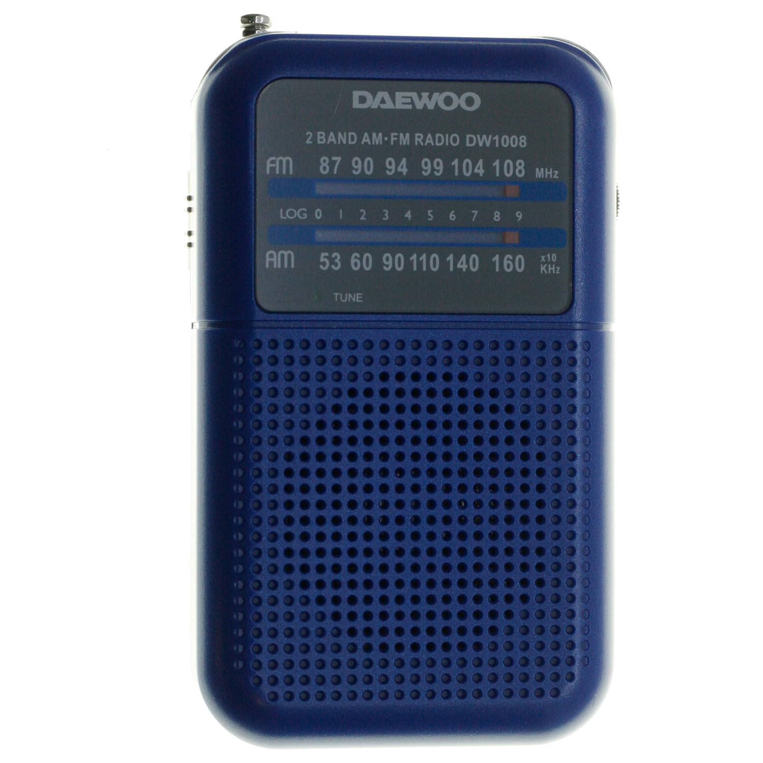 Radio Portátil Daewoo DW1008/ a Pilas/ Azul