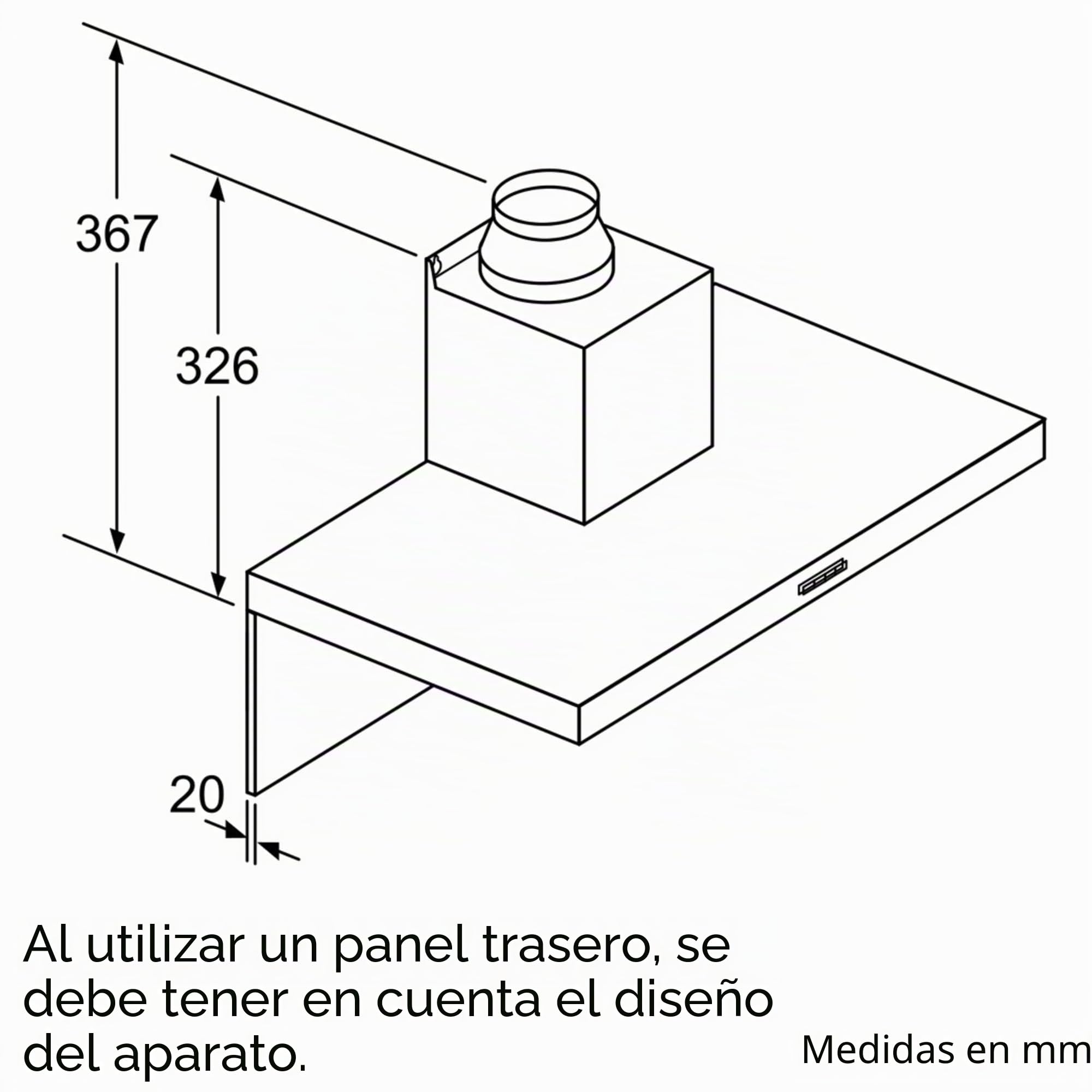 Siemens iQ300 lc66bbm50 Campana a pared acero inoxidable 360 M³/h a campana
