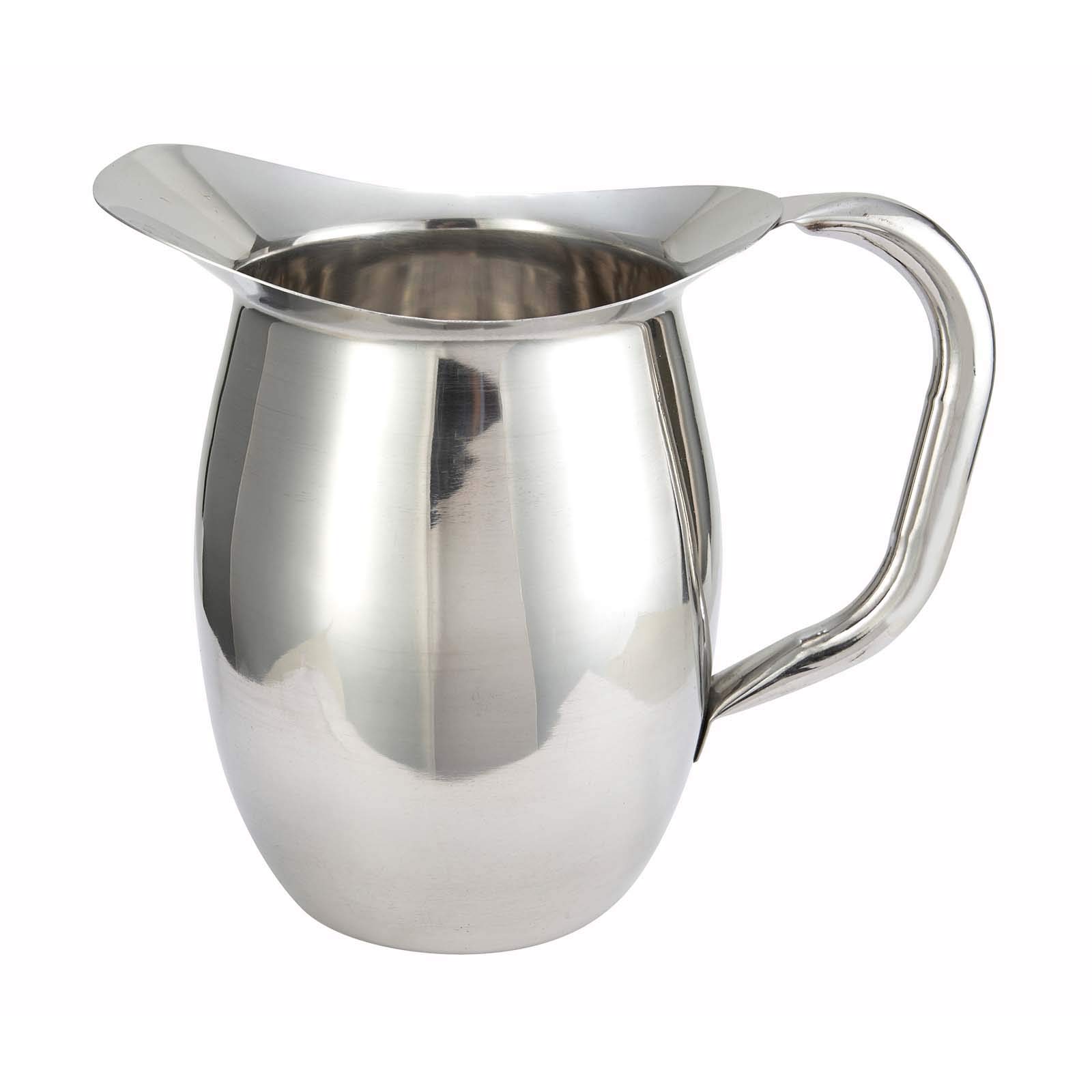 Winco WPB-2 Deluxe Bell Pitcher, 2-Quart, Stainless Steel, Medium