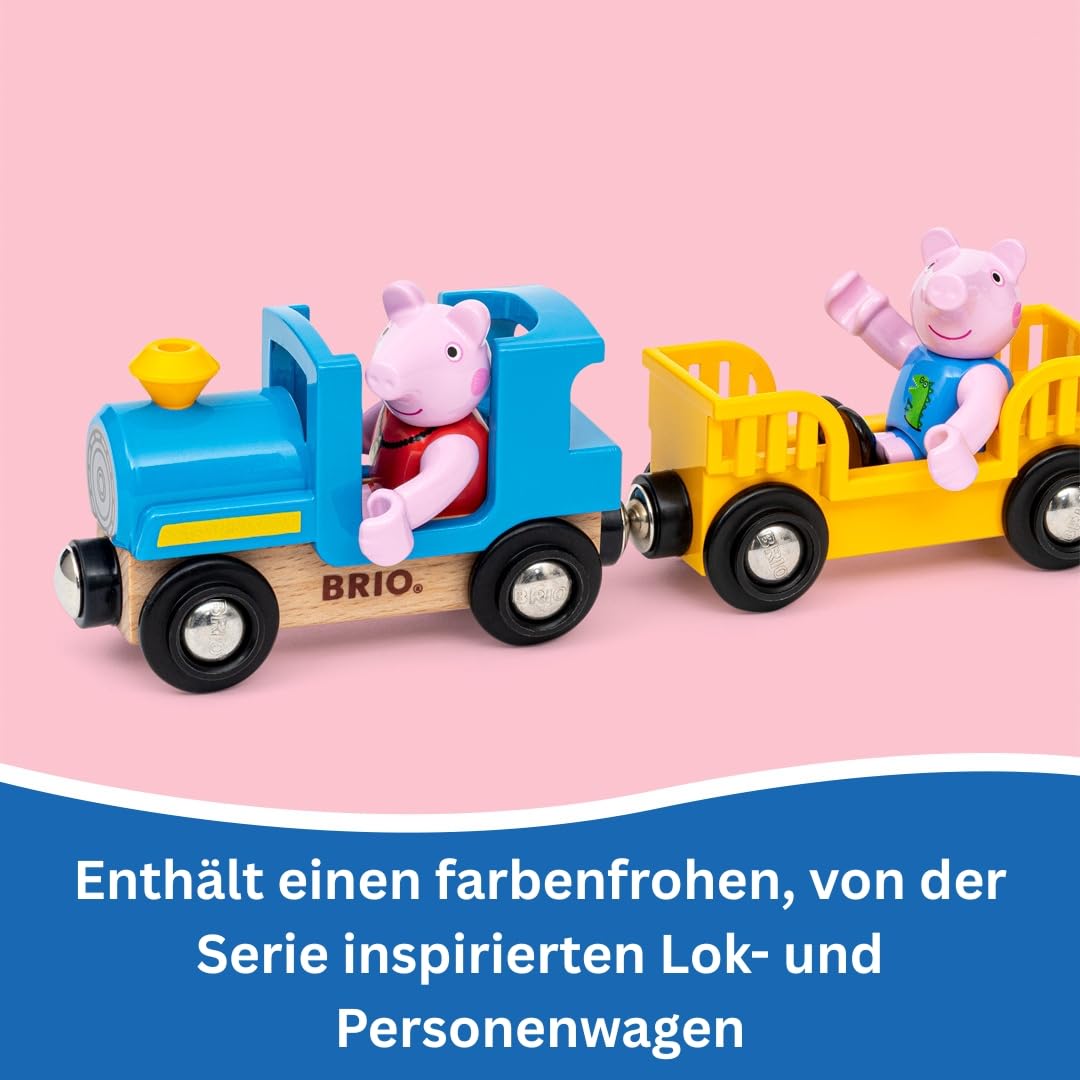BRIO - Peppa Wutz Zug - Spielzeug-Eisenbahn zur beliebten Kleinkindserie Peppa Wutz - ab 3 Jahren - 36127 - 4