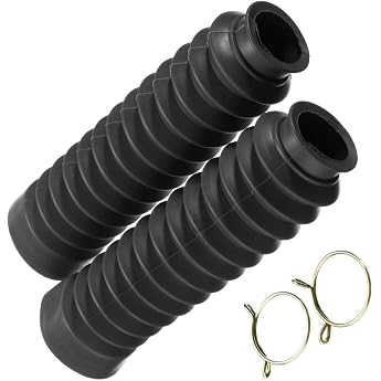 Pack of 2 Motorcycle Fork Protectors Bellows Motorcycle Fork Cover Motorcycle Front Fork Cover Motorcycle Fork Gaiters Motorcycle Fork Bellow Motorcycle Bellows Rubber for ATV Dirt Bike
