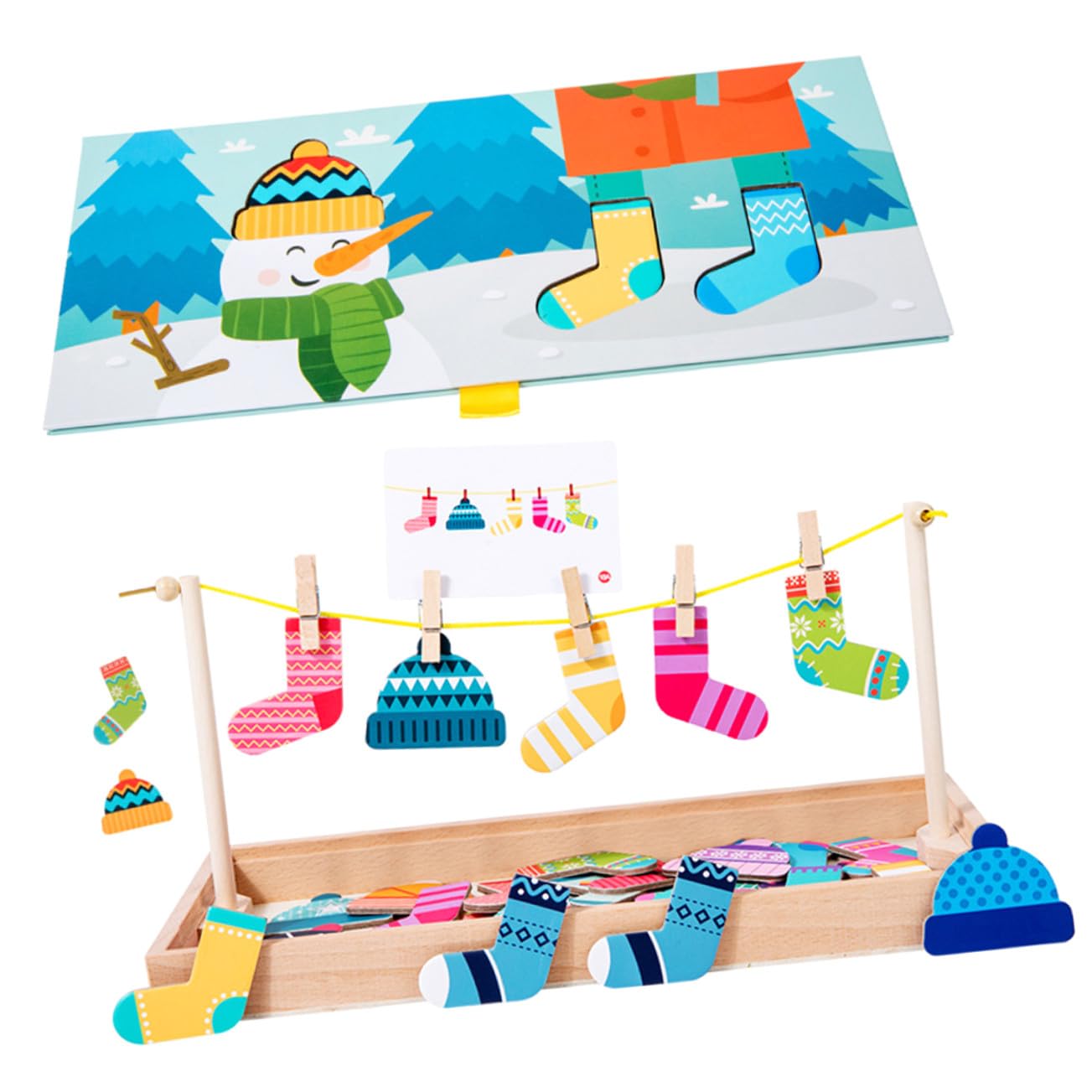 Juguete Sensorial de Madera 1 Set para Niños y Toddlers