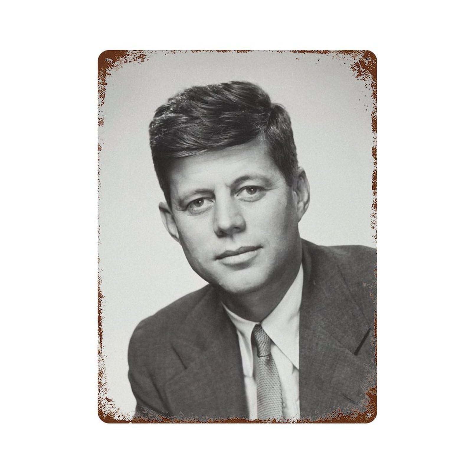 xiaoxiaoshen John F Kennedy, Wall Decor Art Metal Tin Poster Modern Home Decor Art Home Bar Shop Decorations Vintage Sign 40x30cm