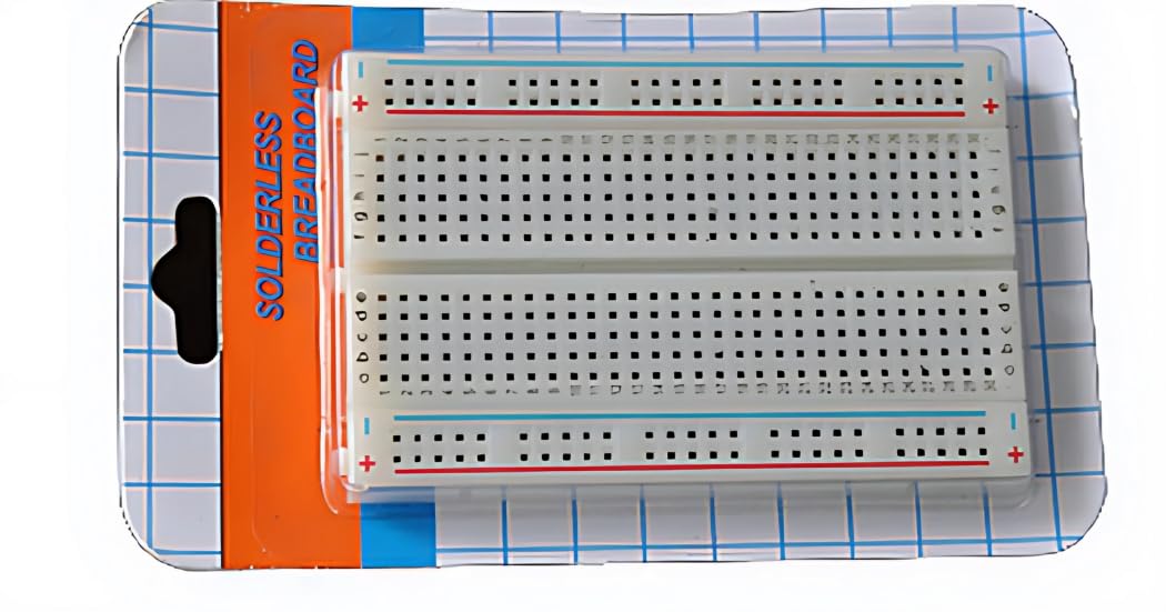 Lalitha 400 Point Mini Breadboard for Electronics Prototyping - Compact and Durable for Arduino, Raspberry Pi, DIY Projects (Pack of 2) - Image 3 thumbnail