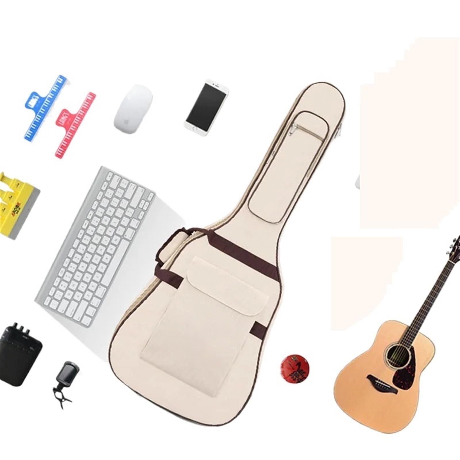 Custodia Chitarra Acustica Borsa for chitarra folk ispessita da 10 mm
