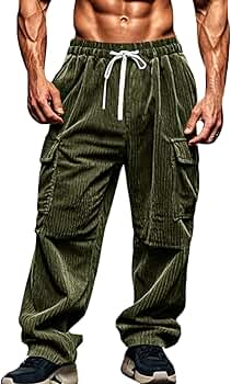 【BAON】Raoni corduroy color matching cargo bijo wide pants BAON】Raoni corduroy color matching cargo bijo wide pants