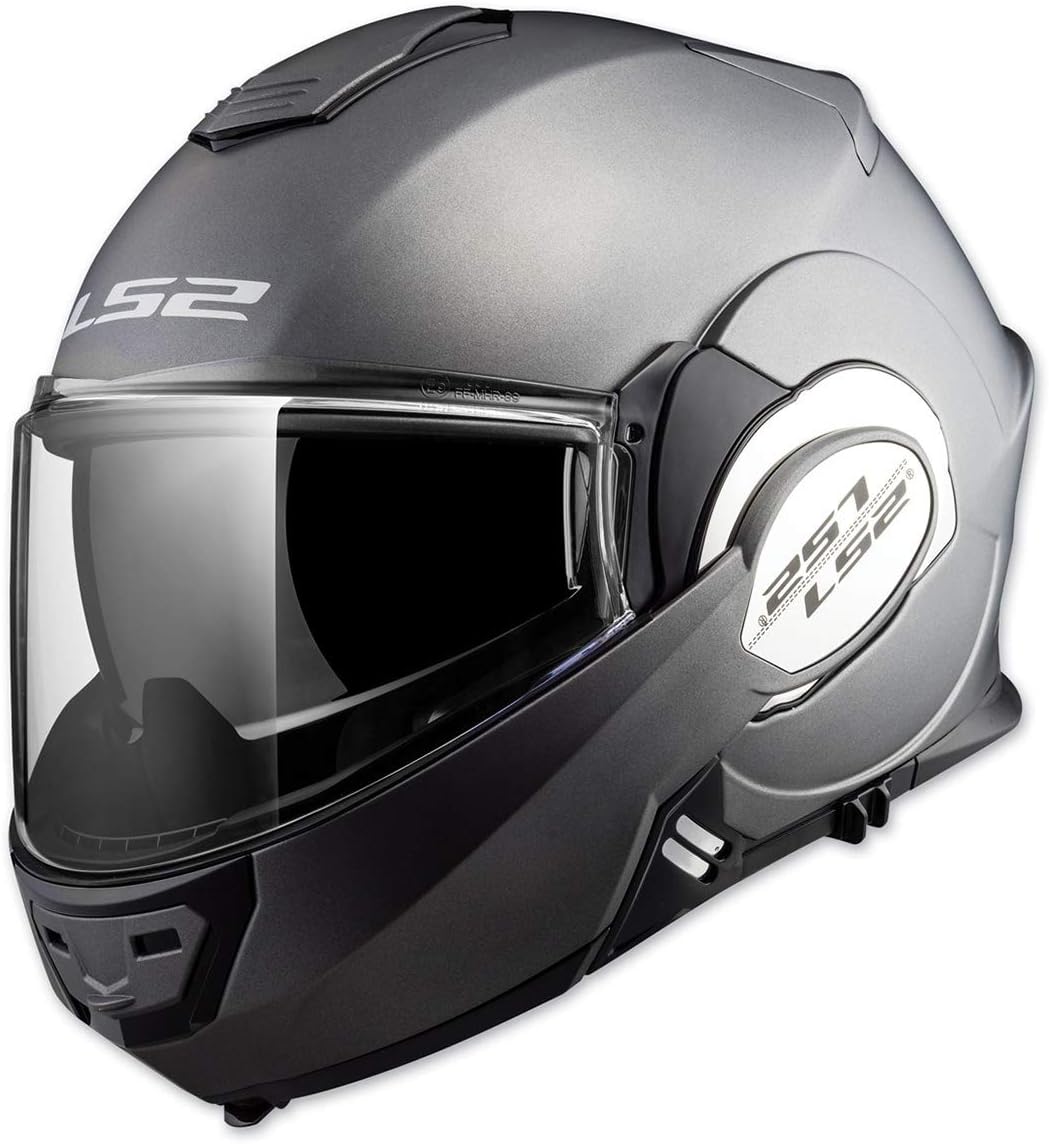 LS2 Helmets Motorcycles & Powersports Helmet's Modular Valiant Matte Titanium Small
