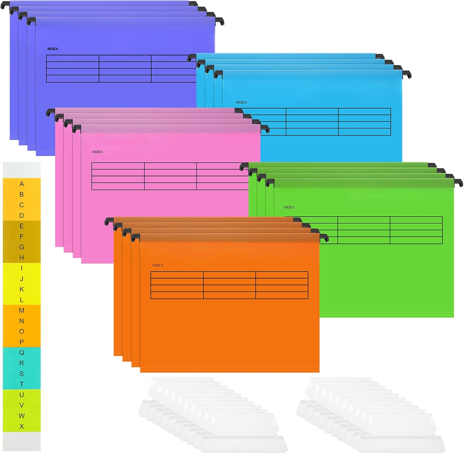 YOUNTHYE 20Pcs Filing Suspension Files, A4 Suspension Files