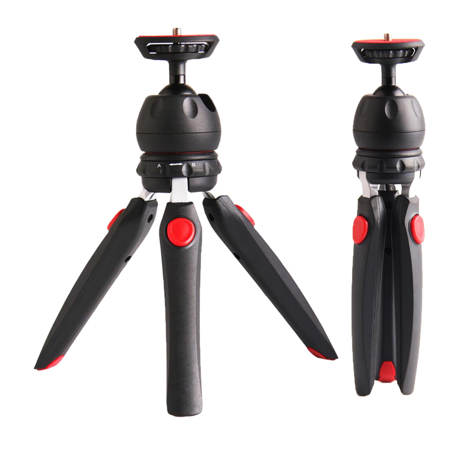 Sponsored Ad - POLAMFOTO 24cm Portable Flexible Mini Tripod with Smartphone Holder and 360° Ball Head, Two-Stage Adjustment, 2 kg Maximum Weight Capacity, Suitable for Compact Cameras, Smartphones, and GoPros