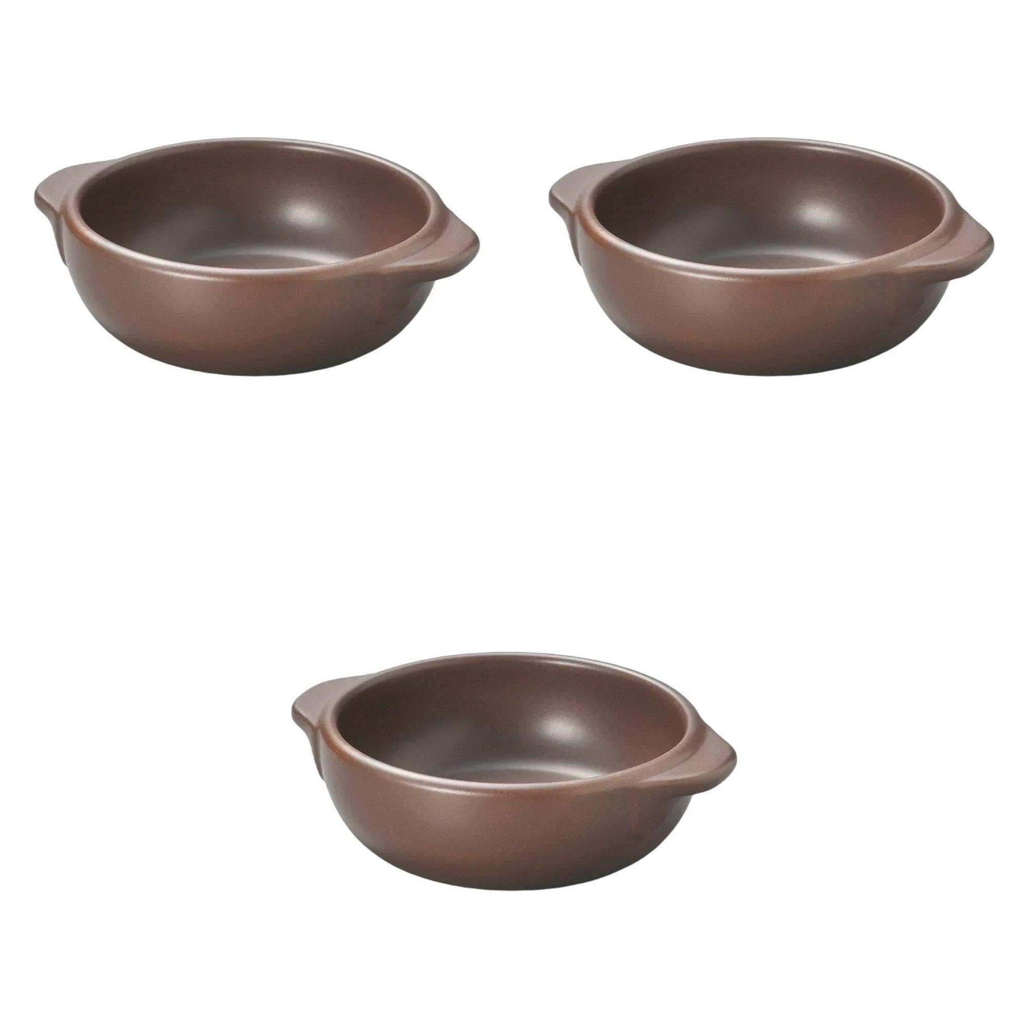 Set of 3, Large Chamaru Au Gratin [7.1 x 5.7 x 2.1 inches (18 x 14.5 x 5.3 cm)] | Setomonohonpo