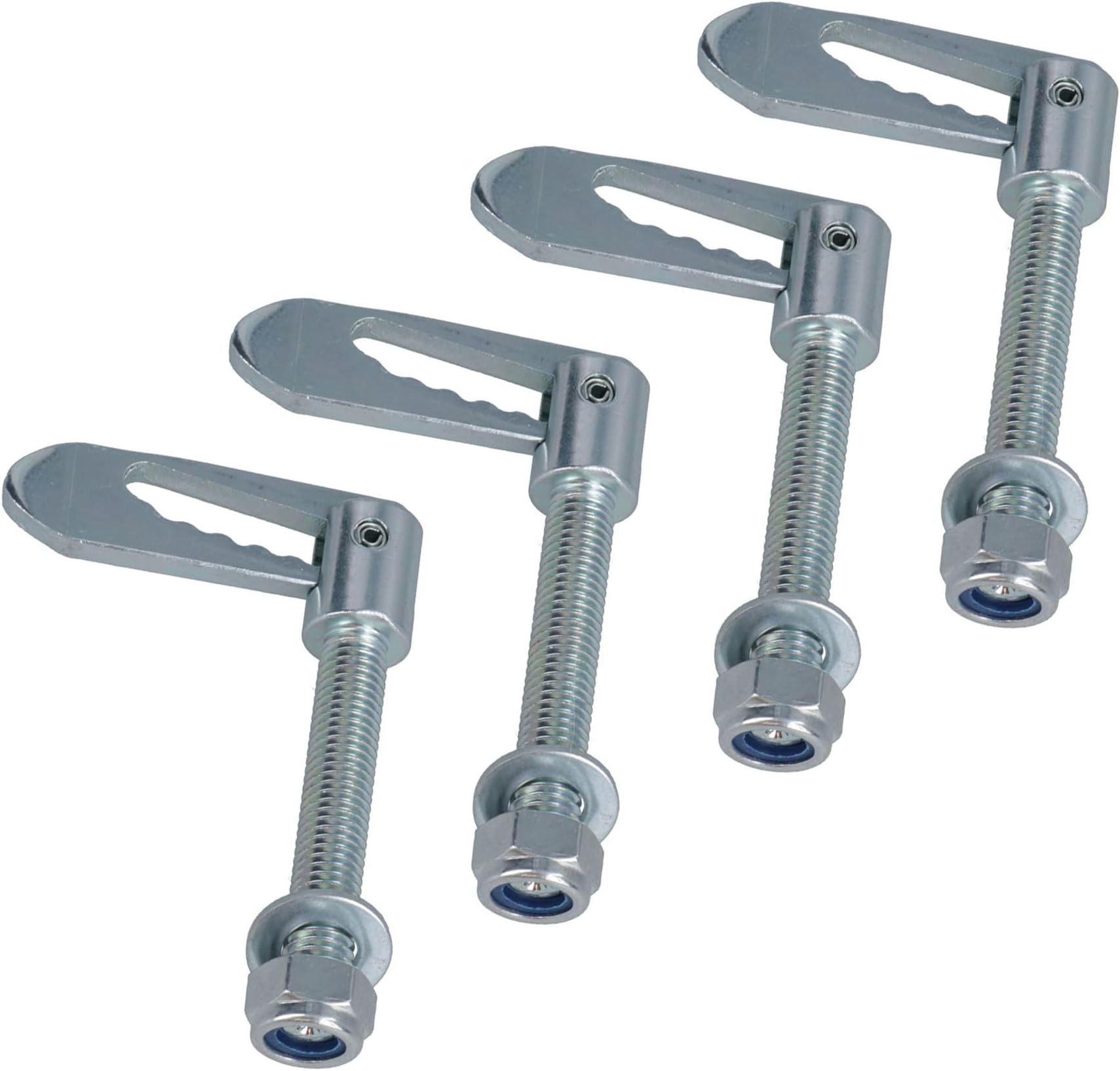 AB ToolsAntiluce Drop Catch Anti-Luce Fasteners M12 x 75mm Tail Gate Trailers Gates 4pc