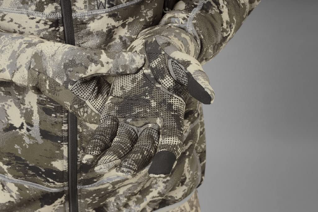 Härkila Mountain Hunter Expedition - Guantes de caza silenciosos con dedos táctiles