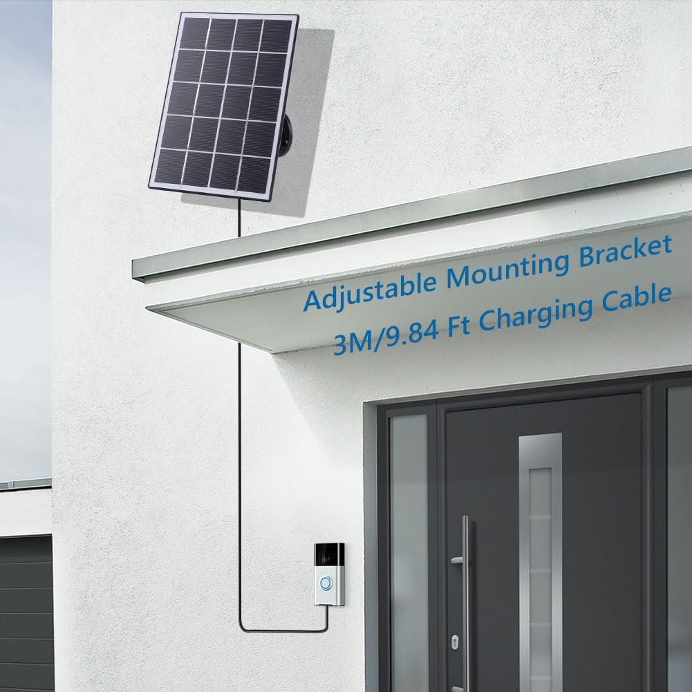 Pannello Solare Monocristallino 5V 20W, Pannello Solare Portatile Impermeabile, Modulo