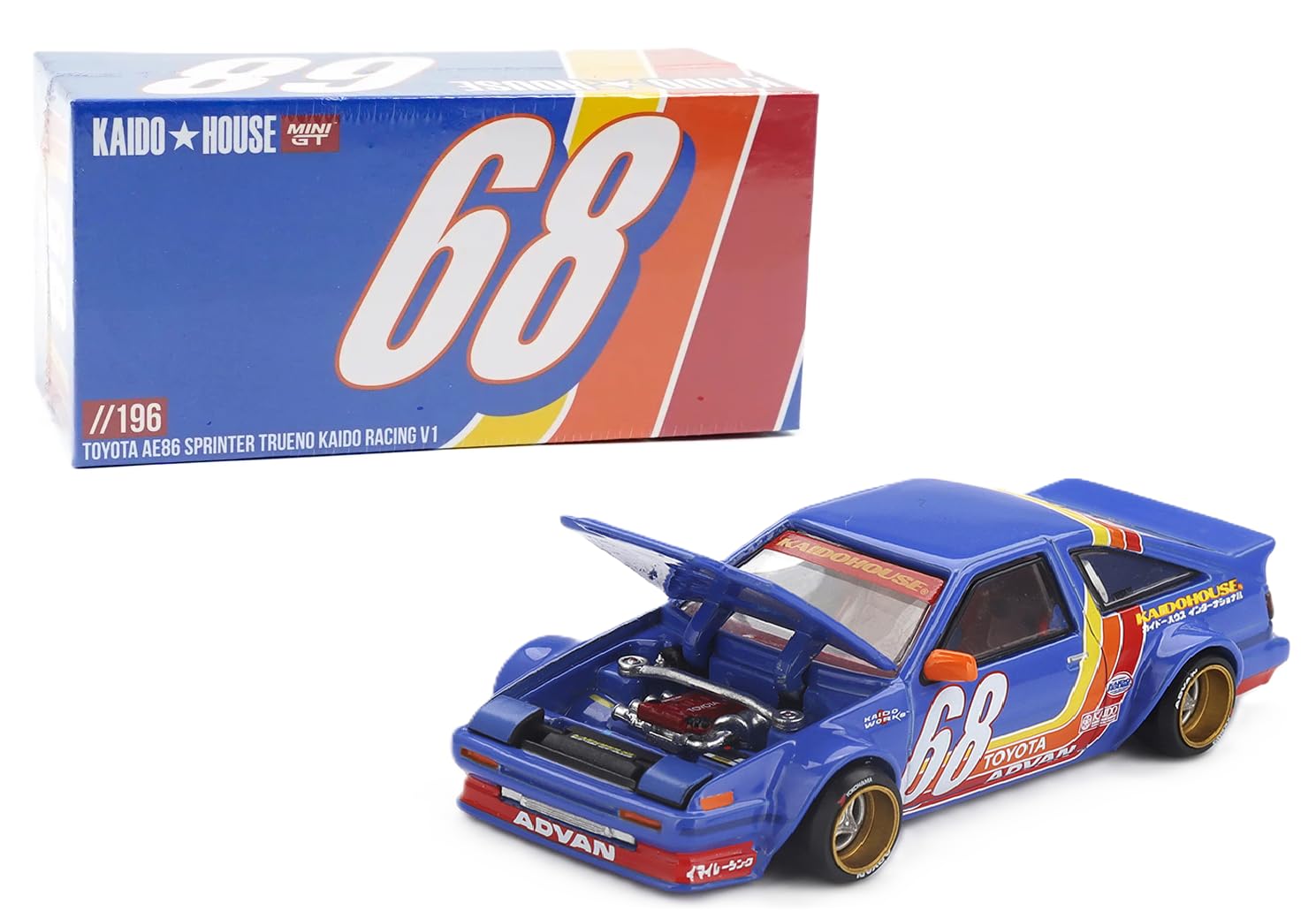 1:64 Diecast Model Car Compatible with Toyota AE86 Sprinter Trueno