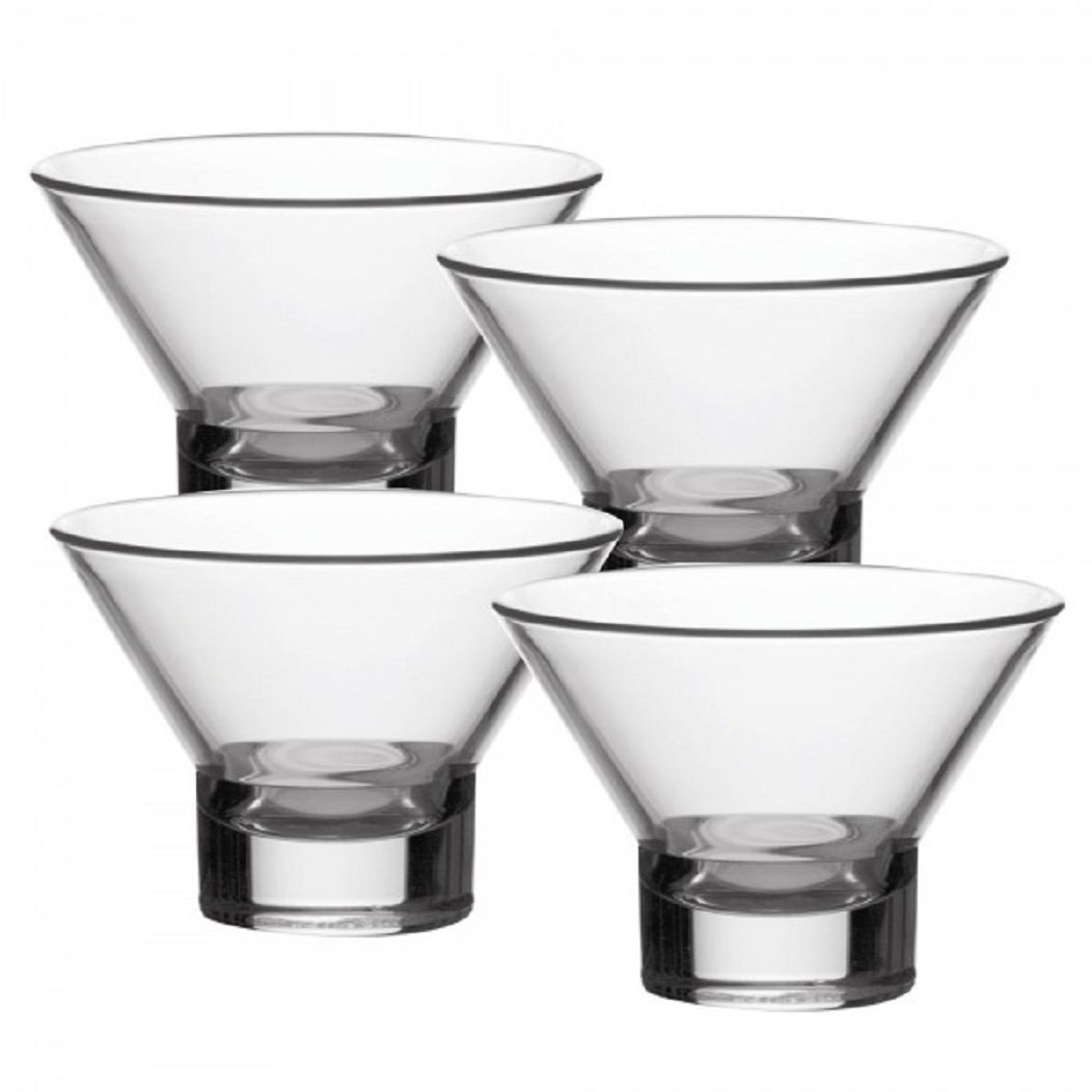 Bormioli - Lot de 4 coupes à dessert Couleurs assortis - Ypsilon