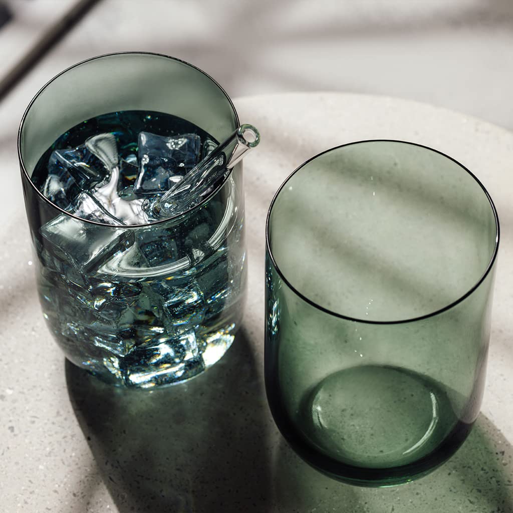 Villeroy & Boch – Like Sage szklanka do long drinków zestaw 2-cz., szkło w kolorze zielonym, pojemność 385 ml
