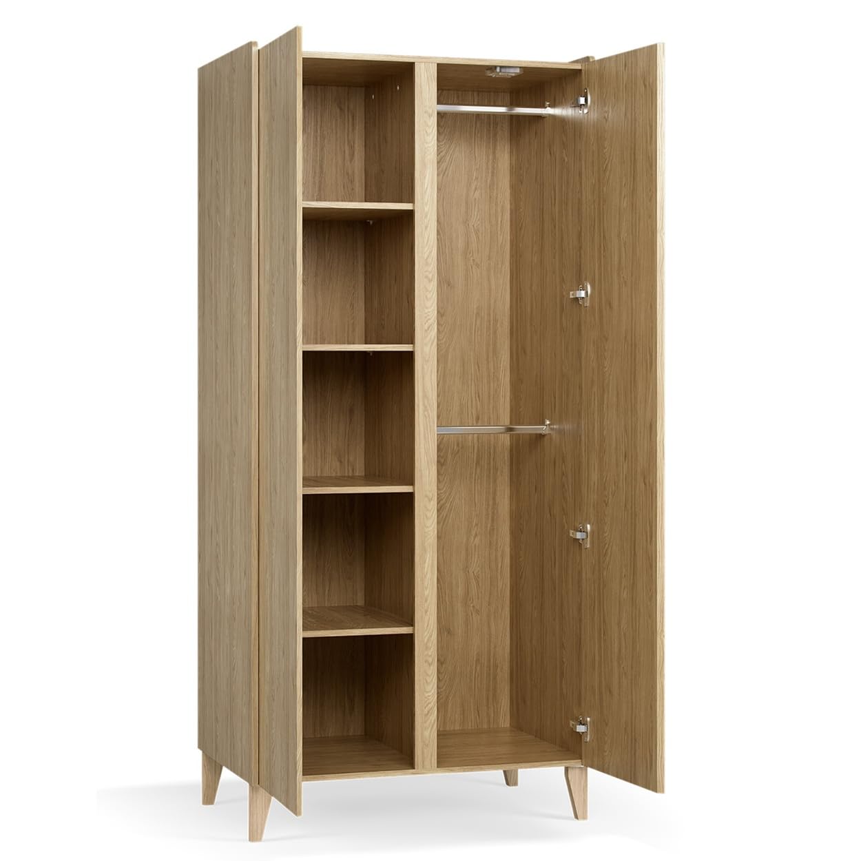 QMM Babyzimmer Kinderzimmer Maya komplett Set A Kleiderschrank Kommode Wickelaufsatz Bett