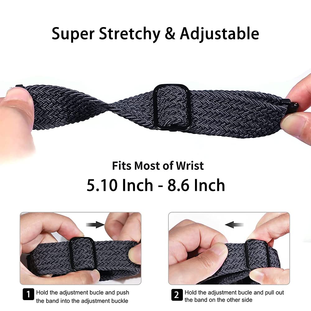 PaceBid 20mm Strap Compatible with Amazfit Active2 Square/GTR Mini/GTS 4/4 Mini/Bip 3/Bip3 Pro/GTS 3/2 - Image 3