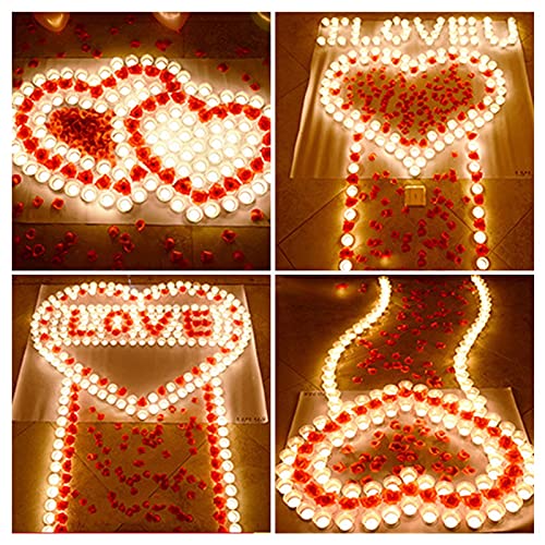Xmeifei Parts 12Pcs/Set Romantic Rose Flower Shaped Tealight Candles Tea Light Candle For Home Decorations Wedding Birthday Party Celebration (Color : Pink) #TOP3