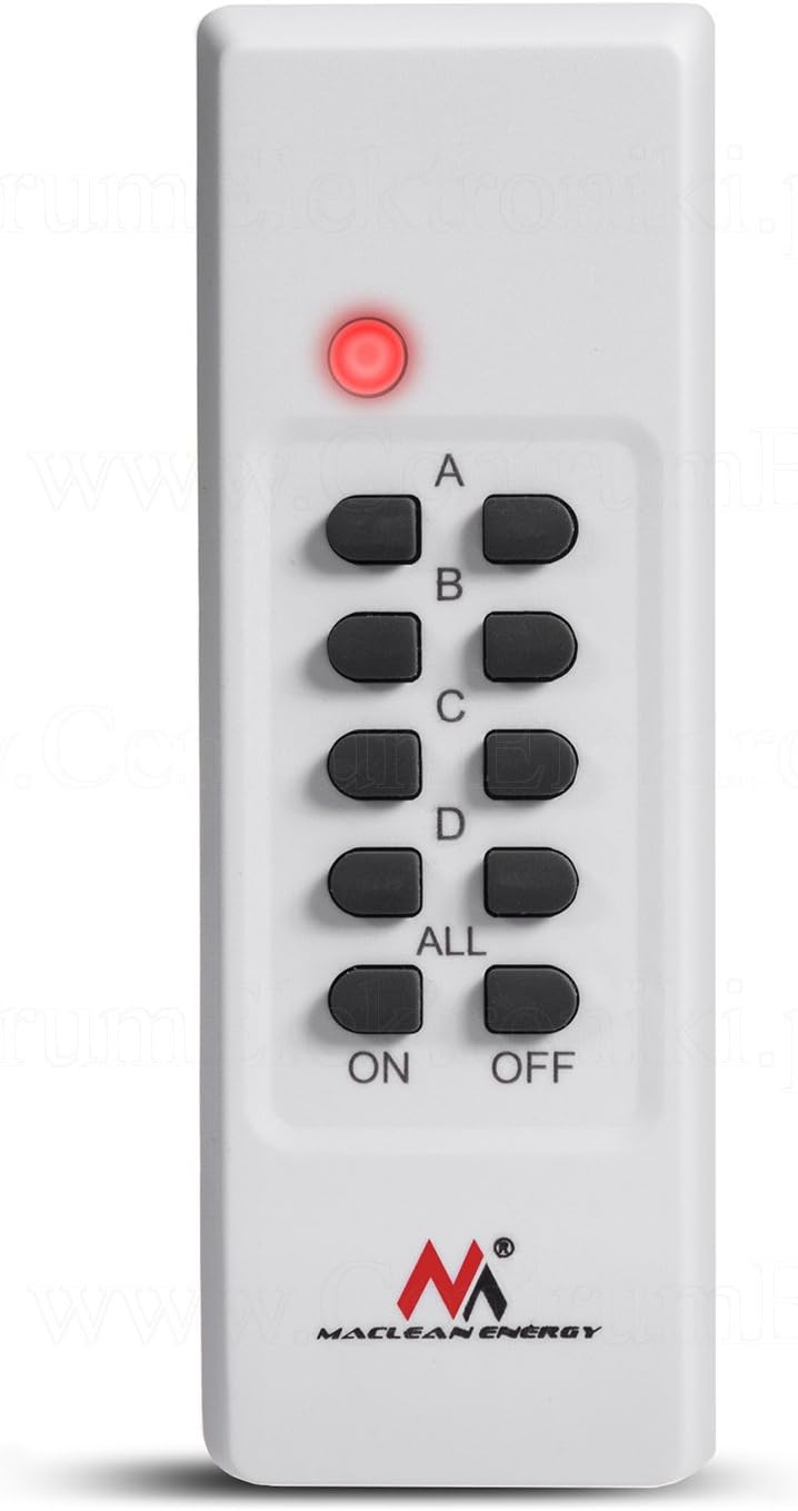 Maclean MCE150 Remote Control with LED indicator lit
