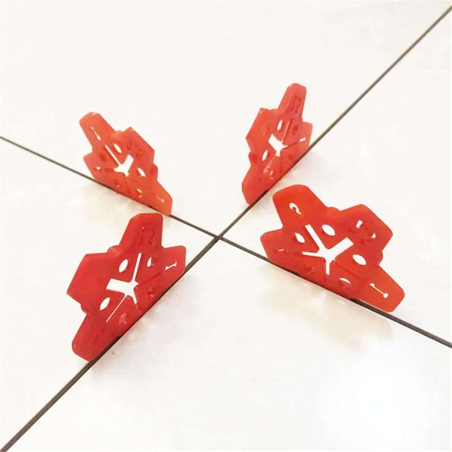 Tile Spacers 50/100/200pcs 5 in 1 Tile Spacer Plastic Ceramic Gap Locator Cross with Specification Reusable Construction Tool(200pcs)