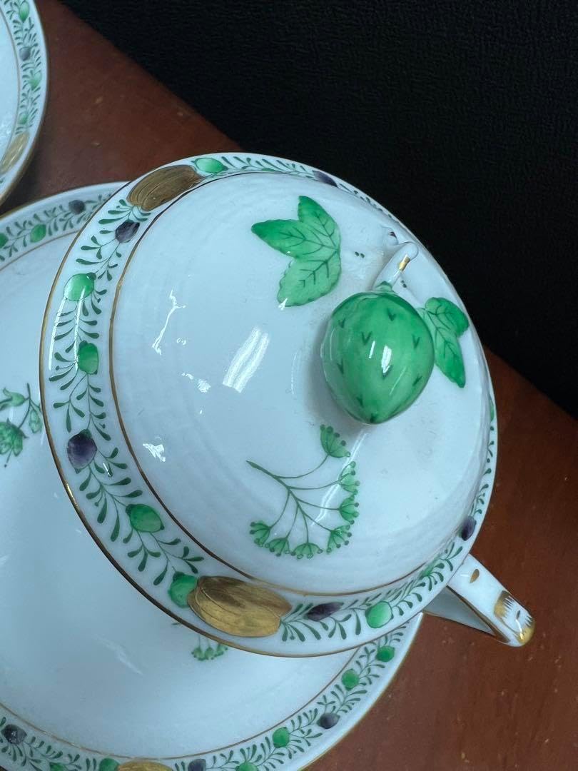 オールドノリタケ フライングスワン ジュエル 脚付きティーカップ