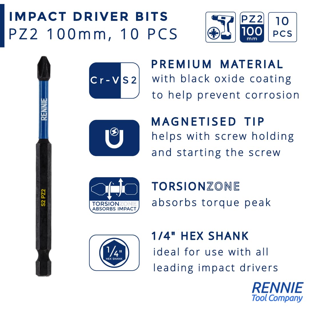 Pozidriv PZ2 - Set Di Punte Magnetiche Per Avvitatore A - Foto 3