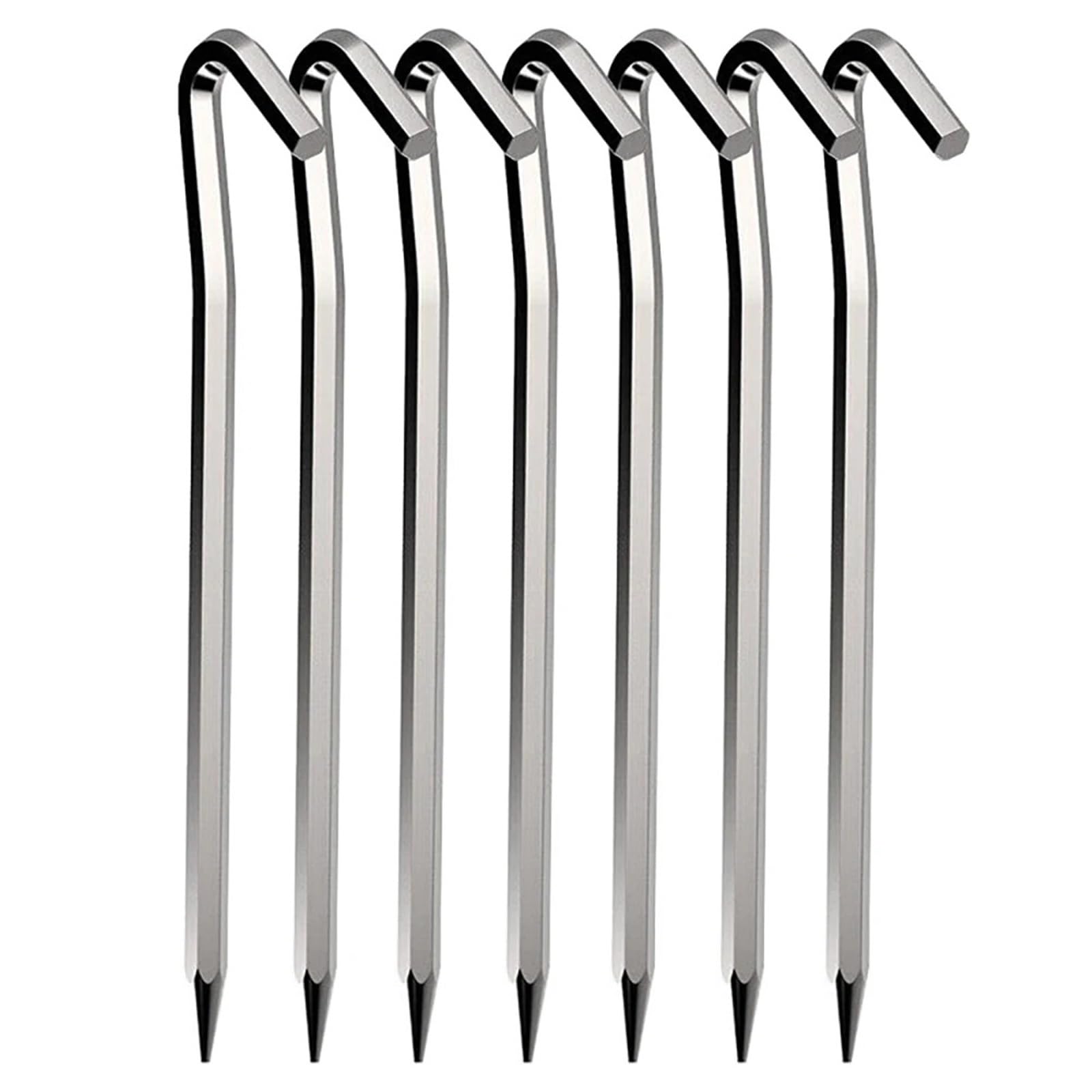Picchetto da tenda, 12 picchetti for tenda da 6 mm x 180, in alluminio, resistenti, for campeggio all'aperto