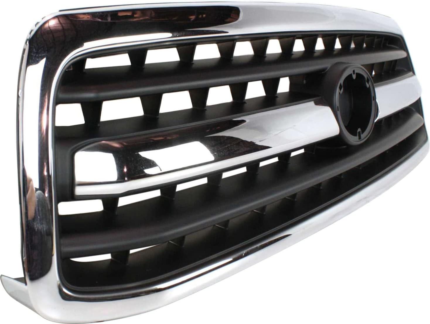 Garage-Pro Grille Assembly Compatible with 2000-2002 Toyota Tundra Chrome Shell with Painted Black Insert