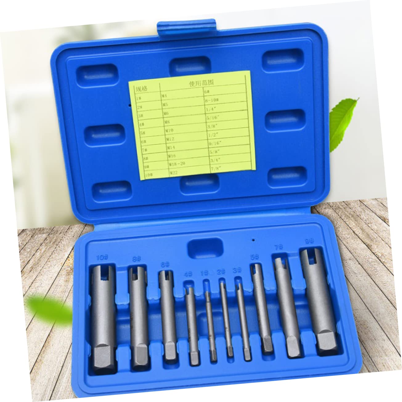 Mipcase Kit Estrattore di Viti Spanate Design a 4 Artigli 178 Cacciavite in Lega, 10 Pezzi per Rimuovere Maschi Rotti e Bloccati