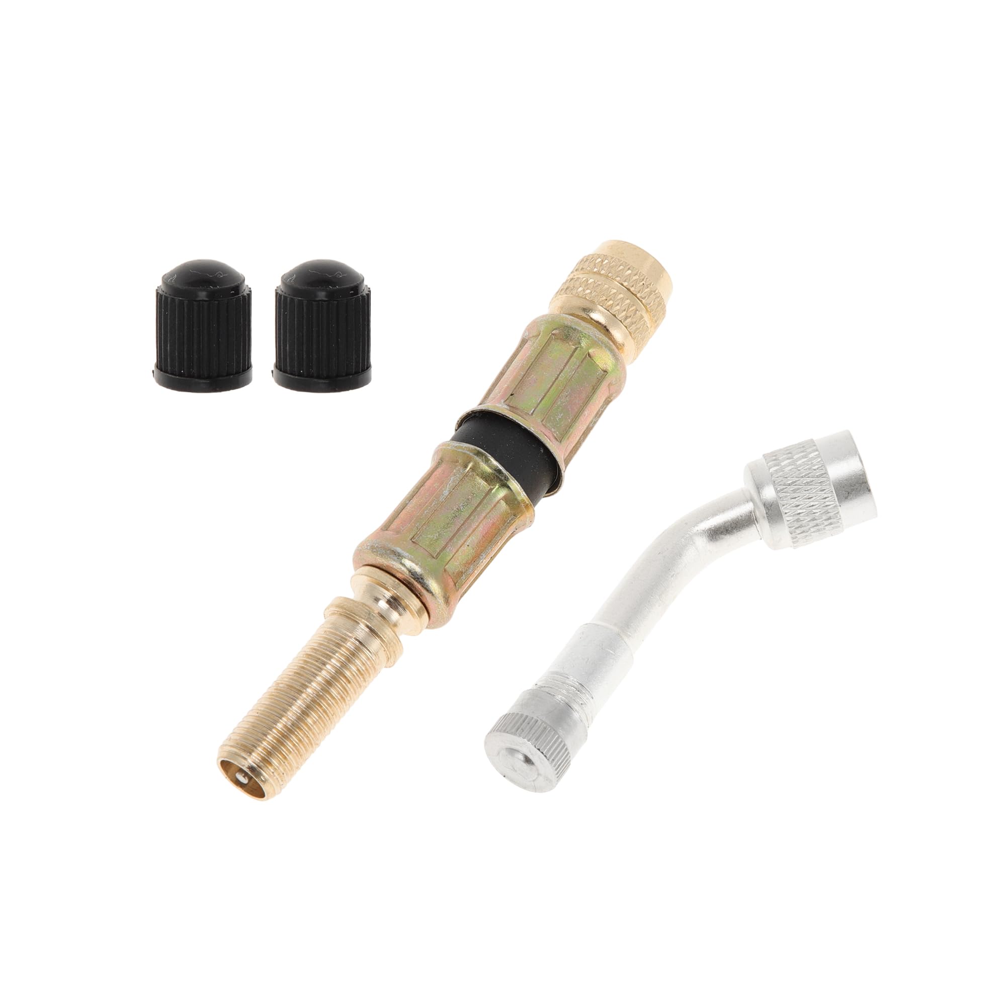 Motoforti 1set 135 Degree Copper Tire Valve Extension with Durable Plastic 75mm Tyre Valve Stem Extender for Car Motorcycle RV Truck Bike