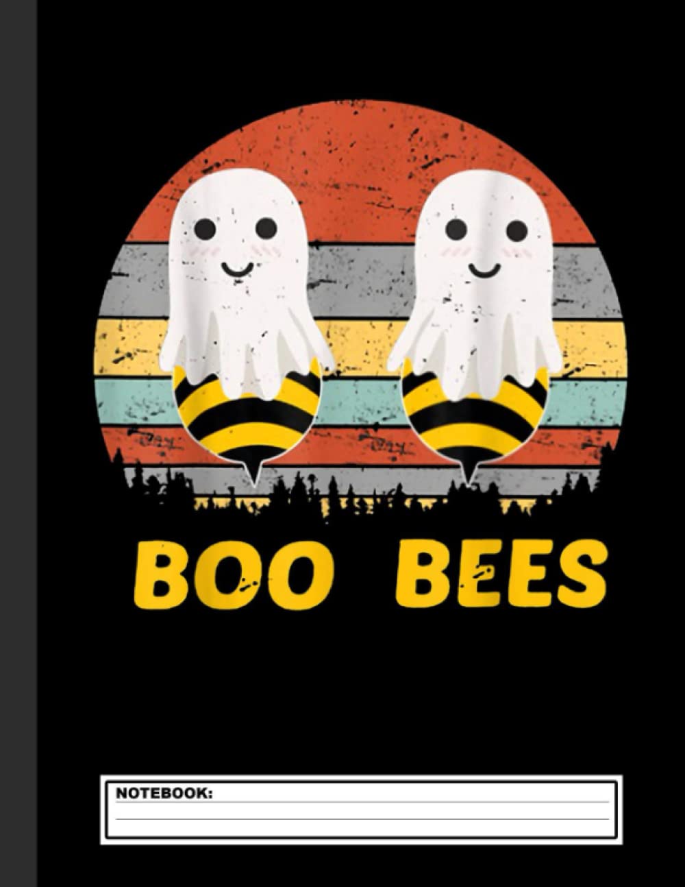 Boo Bees Vintage Halloween - Vintage Boo Bees Funny Notebook: Bee Journal: Bee Gifts For Bee Lovers, Perfect Bee Gifts For Teachers, Kids, Women, Men, ... 120 Pages 8.5" x 11" (Journals & Notebooks)
