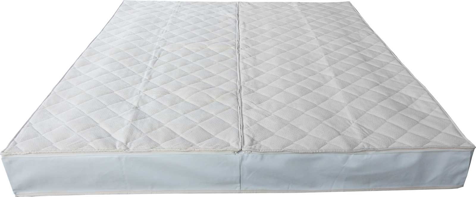 Frottee Wasserbettbezug Auflage Bezug Baumwolle für Wasserbett Rundumbezug (180 x 200 cm)