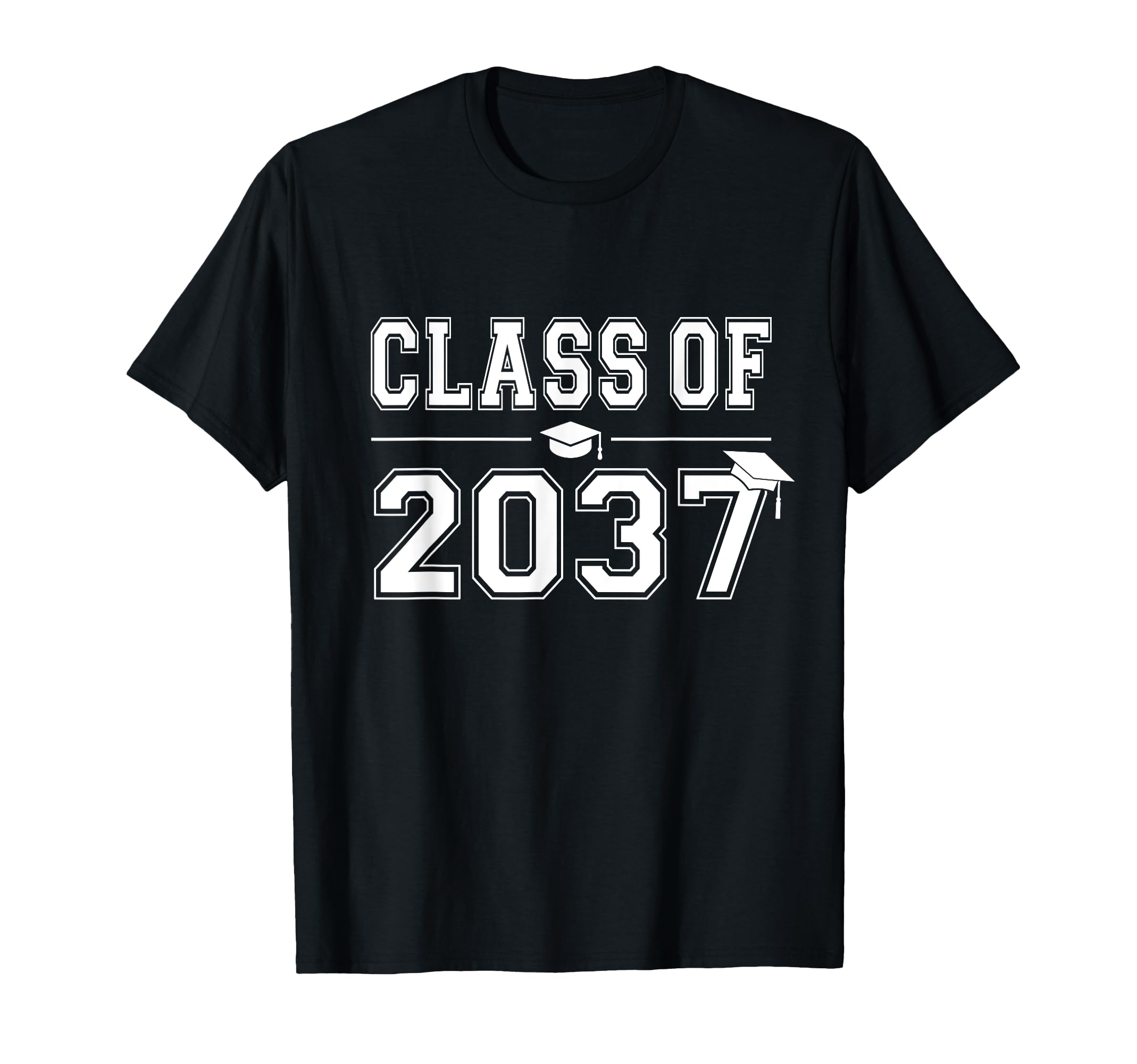 Class of 2037 Grow with Me First Day of School Graduation T-Shirt