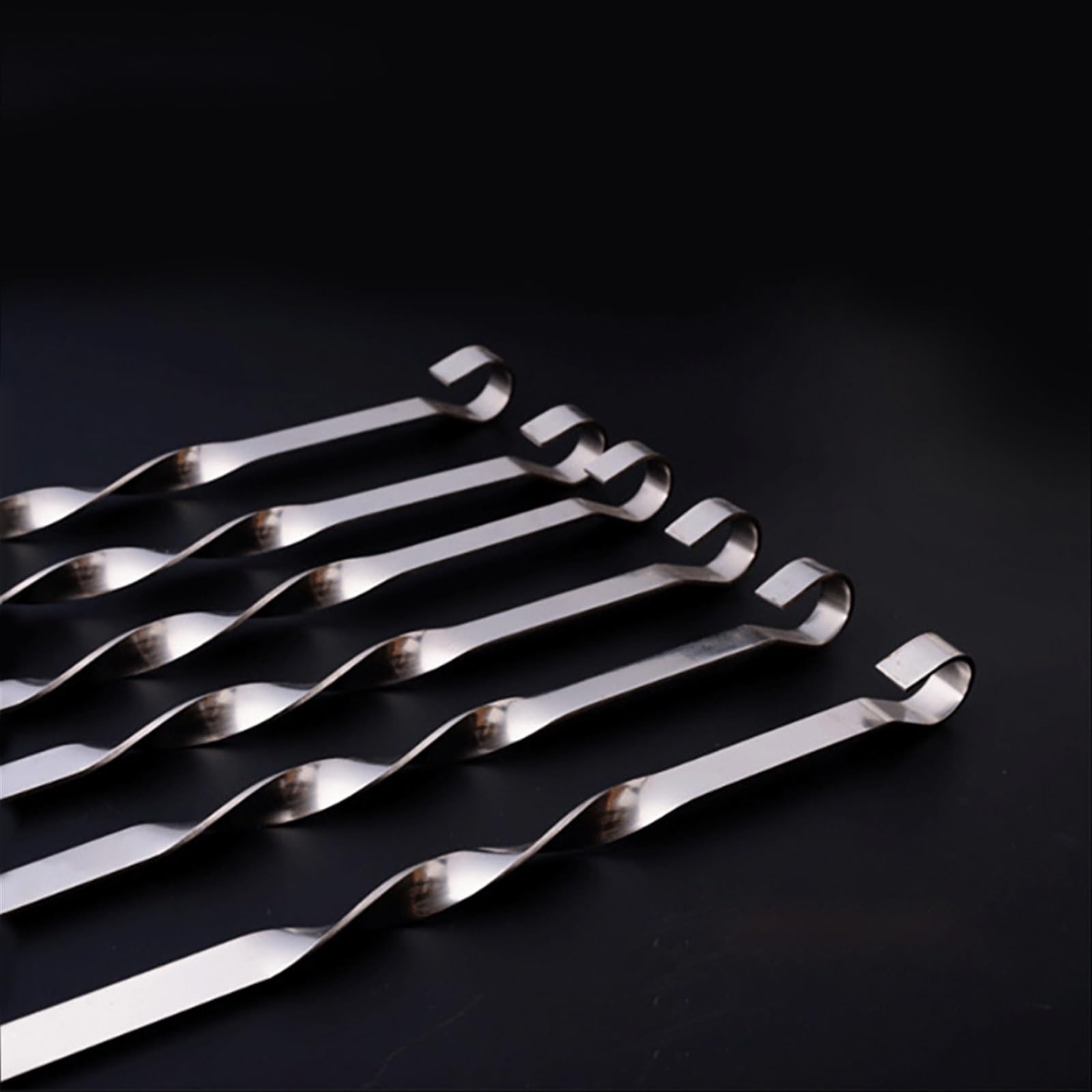 Brochetas de Kebab, brochetas Carne for Barbacoa, trozos, palitos Asar Acero Inoxidable for, Picnic al Aire Libre(10 Pcs)