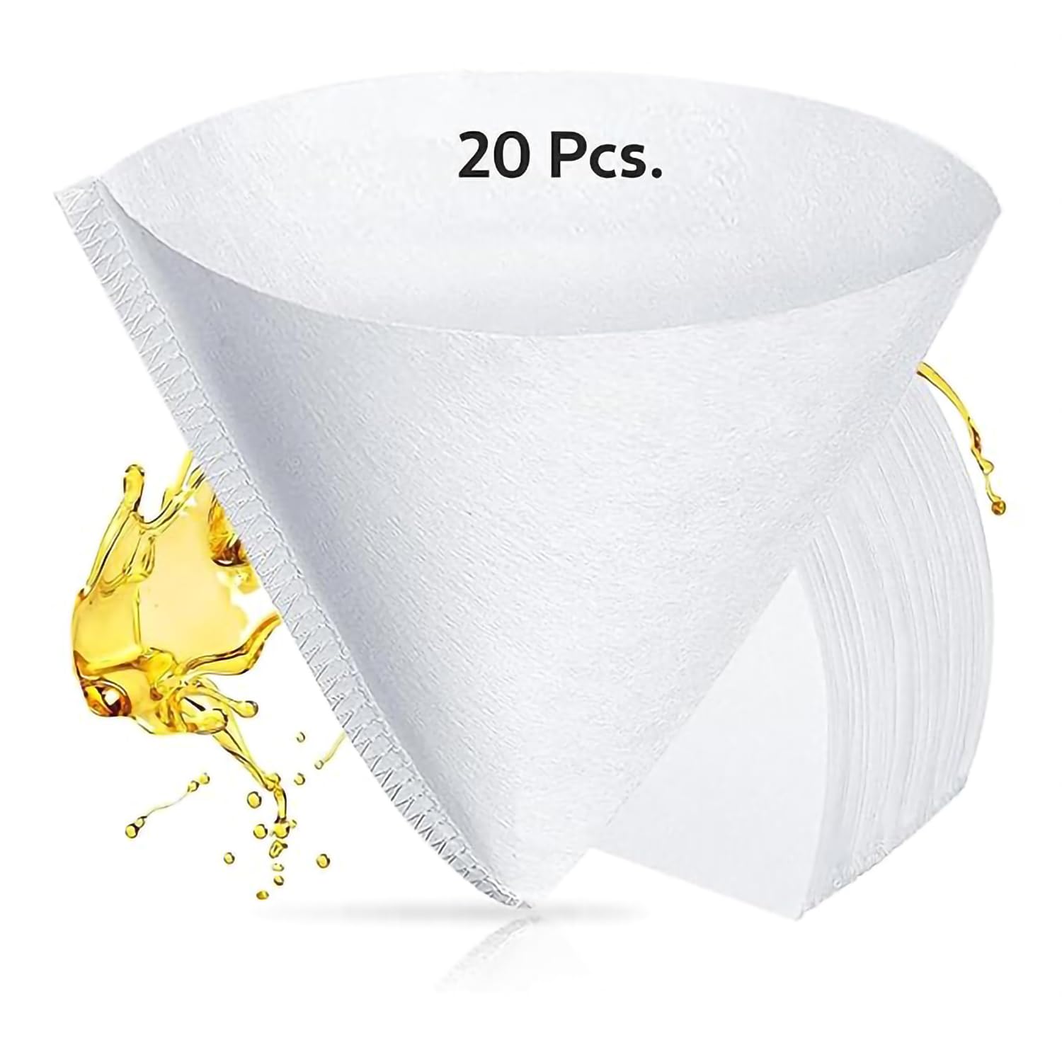 Oddy Hot Cooking Oil Filter Cones, 50 litres Filteration Capacity of Each Cone, Cooking Oil Strainer Pack of 20 Filter Cones for Kitchen, Cafes, Dhaba & Resturants