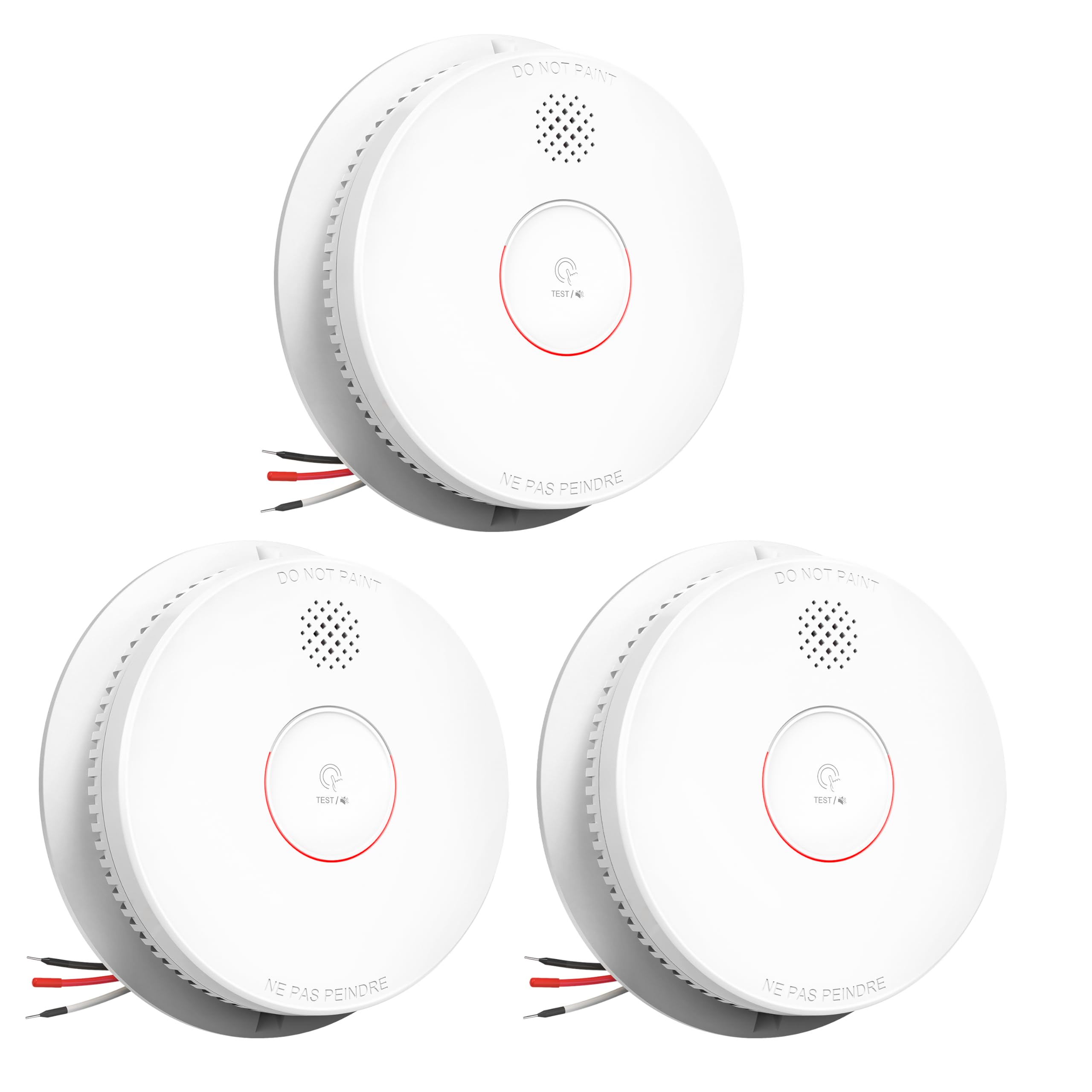 SITERWELL Smoke Detector Photoelectric Smoke Alarm 9V Battery