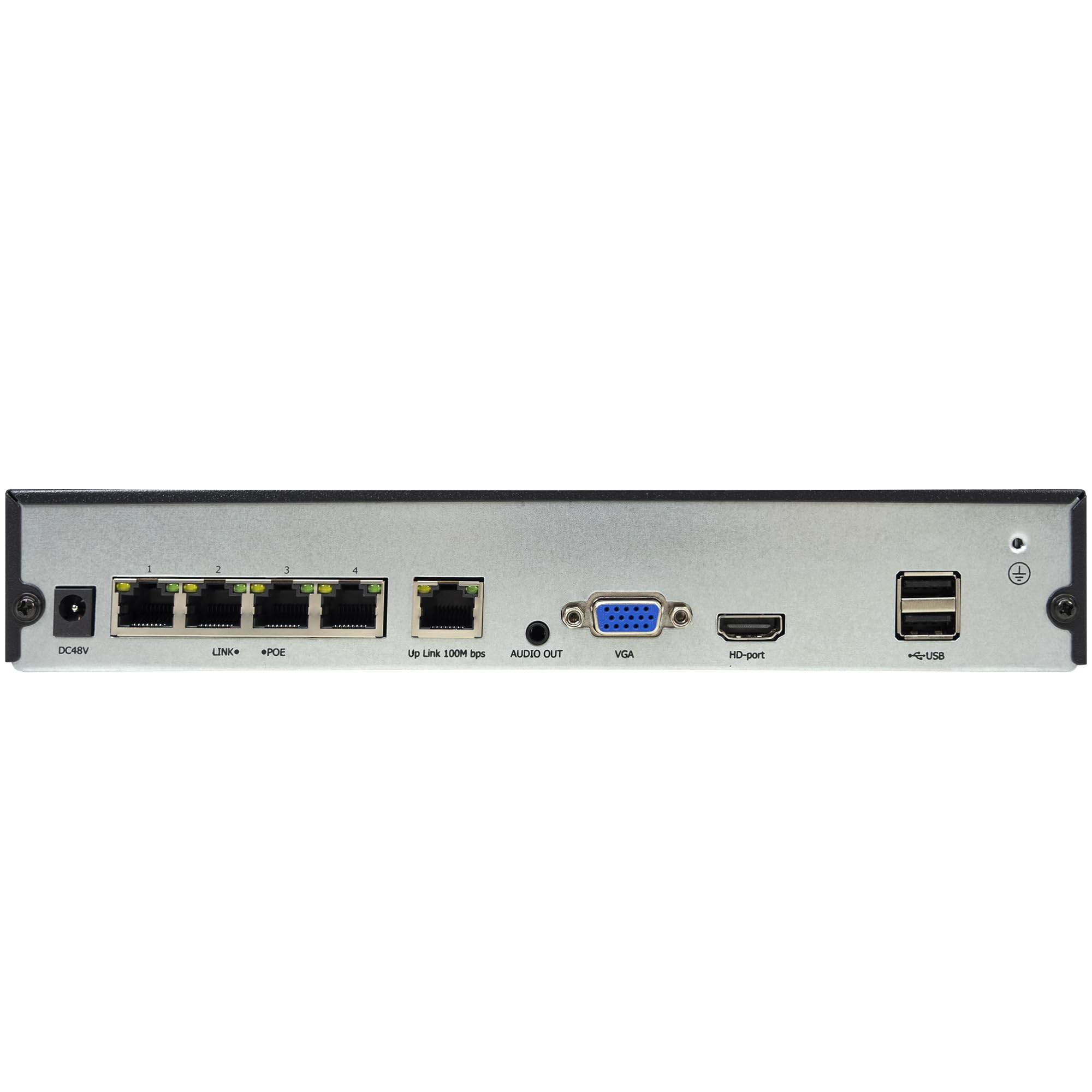 PNI House IPMAX POE-8 Kit Videosorveglianza con NVR e 4 Telecamere-IP, Risoluzione 8MP, Visione Notturna, Rilevazione di movimento, Impermeabile IP66, Compatibile con tecnologia-IP