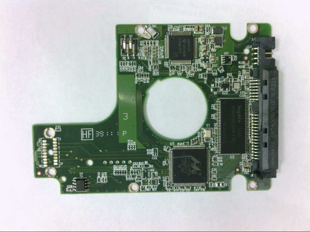 WD7500BPKX-75HPJT0, 771629-106 AK, WD SATA 2.5 PCB Circuito
