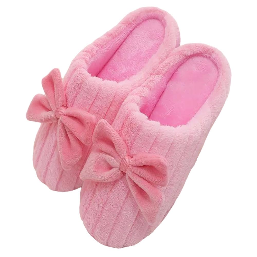 Unisex Winter Flip Flop Slipper for Men and Women Soft Faux Fur Slip On Indoor Home Slides Slipper for Bedroom Sandals-image-37