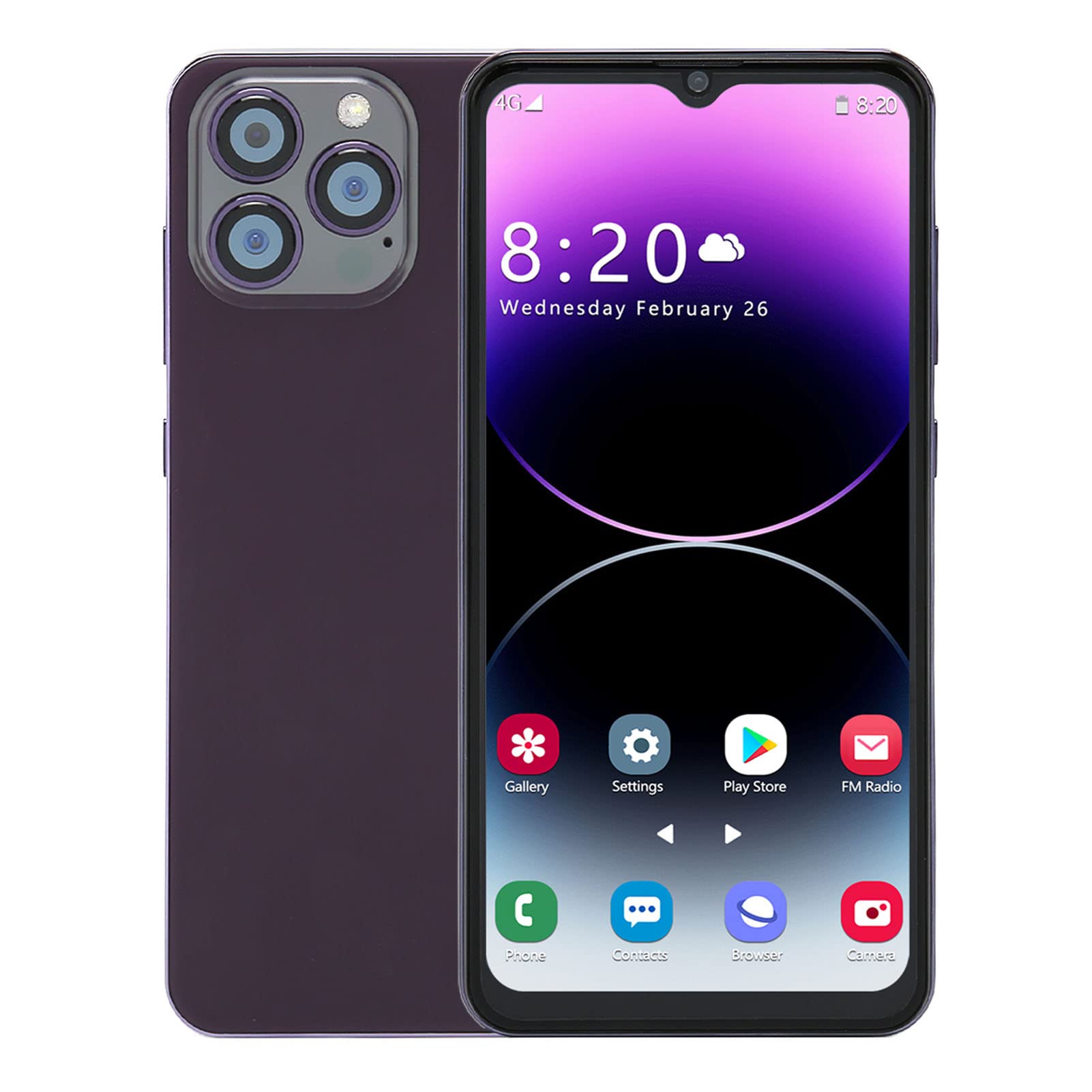 Amazon | I14ProMax ロック解除済みスマートフォン、6.52 インチ FHD 