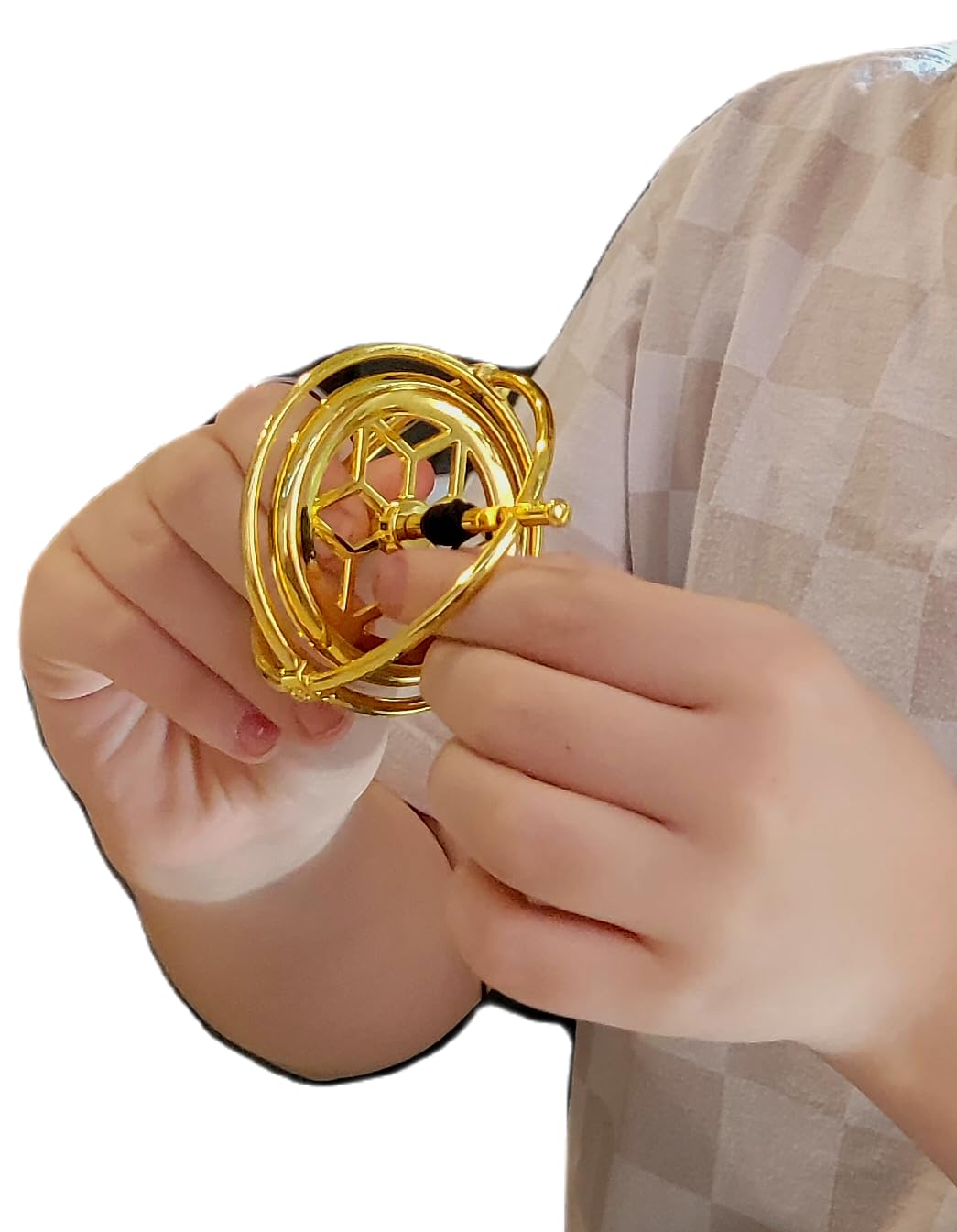 Giroscopio In Metallo Haofy - Giocattolo Anti-Stress Per Bambini E Adulti, Con Base Stabile - Foto 10