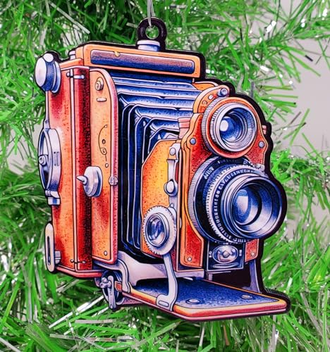 Generic Vintage Camera Ornament - Photographer Classic Style Camera Ornament