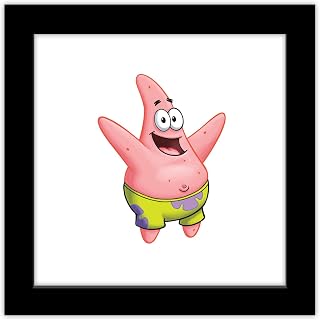 Gallery Pops Nickelodeon SpongeBob SquarePants - Patrick Wall Art Wall Poster, 12" x 12", Black Framed Version