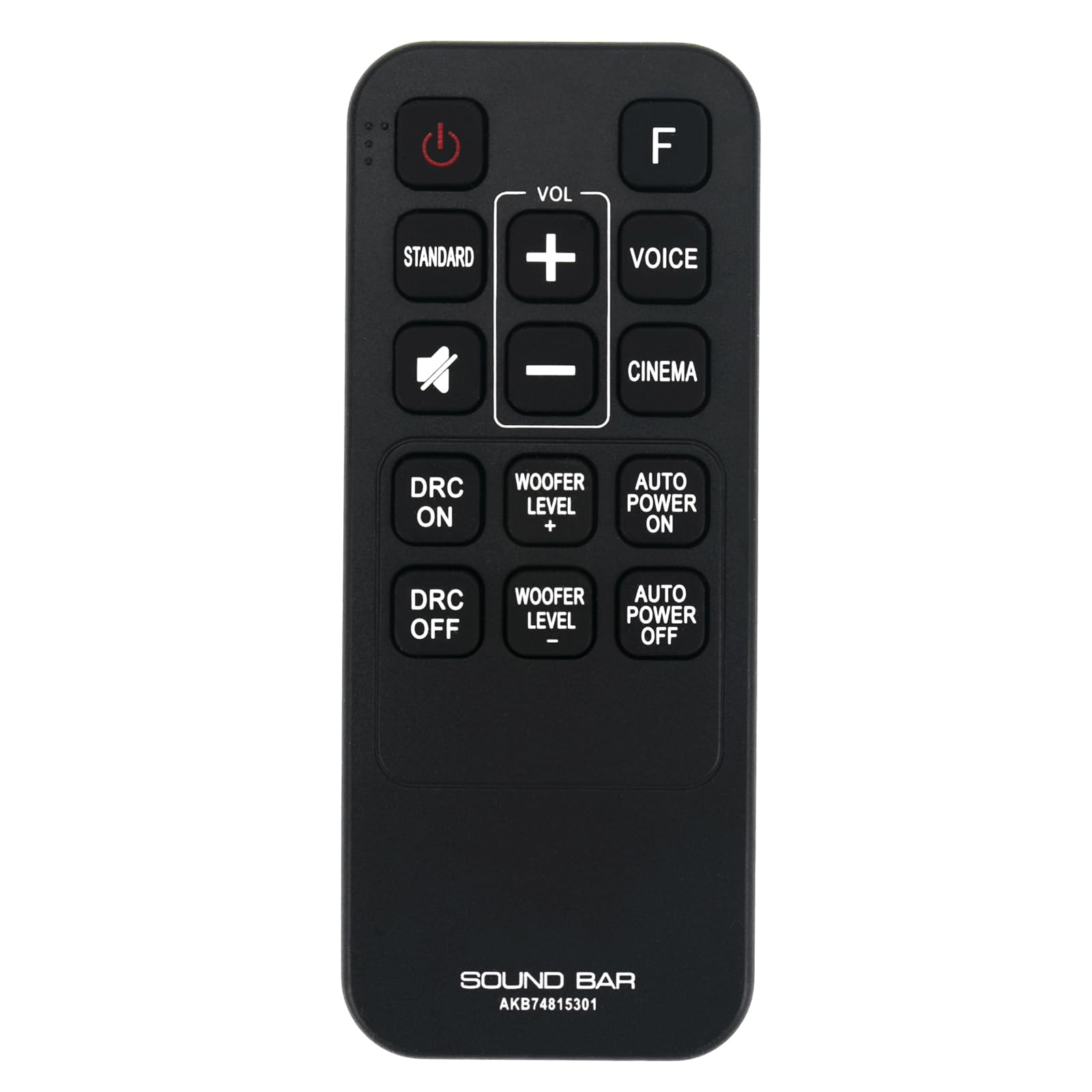AKB74815301 Replaced Remote fit for LG Soundbar Sound Bar S55A3-D LAS454B S45A1-D LAS453B SH3B SPH3B-W SH3K SJ4Y SPH4B-W LAS485B SPH4BW S45A1D S55A3D SPH3BW SJ7 SK4D LAS464B SK3D LAC553B LAS260B