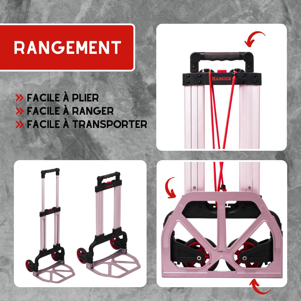 Diable Pliable en Aluminium 70kg - Hanger - 100300