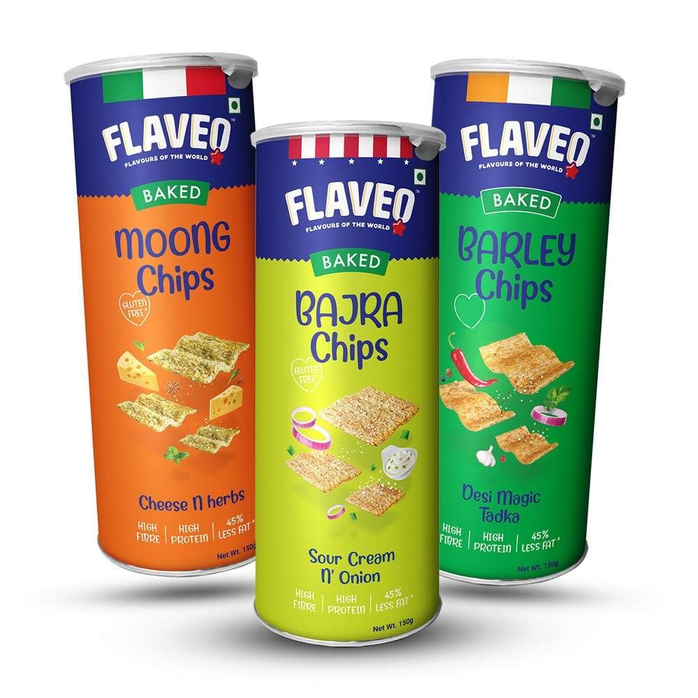 See full amazon price history chart for FLAVEO Baked Chips Wholesome Healthy Snacks Gluten Free, Not Fried, Light, Crunchy Combo Pack of 3 (Cheese n Herbs, Cream n Onion, Desi Magic Tadka) FLAVEO Baked Chips Wholesome Healthy Snacks Gluten Free, Not Fried, Light, Crunchy Combo Pack of 3 (Cheese n Herbs, Cream n Onion, Desi Magic Tadka) (B0BP66GC2S) Amazon Price History, Amazon Price Tracker