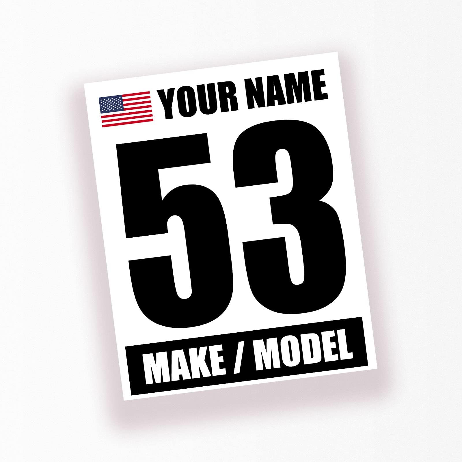 Magnetic Autocross Number Package - SCCA NASA Track Day Numbers & Class Letters