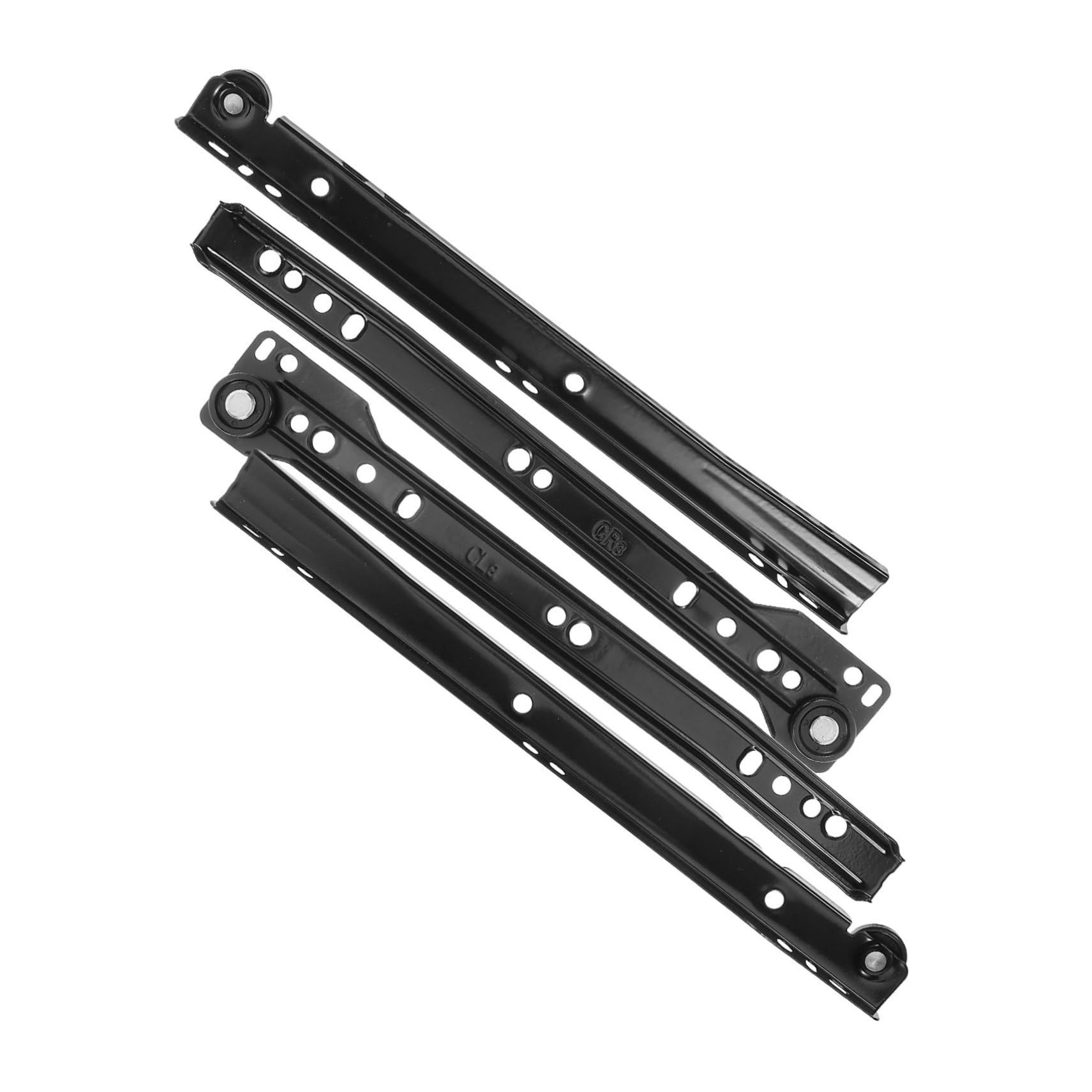 OSALADI 1set Durable Drawer Slide Track Guides Metal Furniture Slides for Dresser and Cabinets Full Extension Under Mount Design Cold Rolled Construction Easy Operation